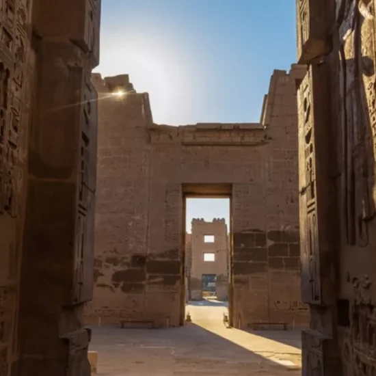 Medinet Habu Temple during the day