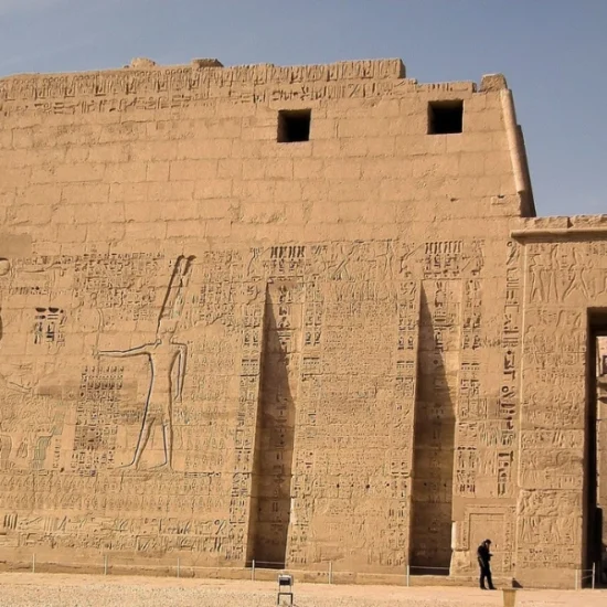 Medinet Habu Temple by day in Luxor