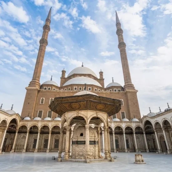 Interior courtyard of Muhammad Ali Mosque