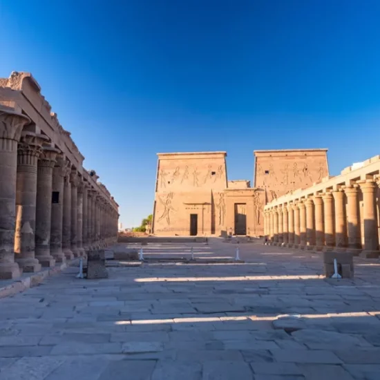 Entrance of Philae Temple in Aswan
