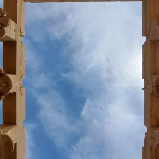 Open roof of Philae Temple
