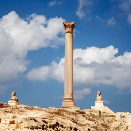 Pompey’s Pillar in Alexandria