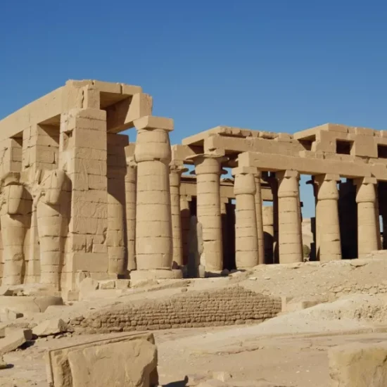 The Ramesseum temple in Luxor