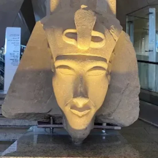 Ramses statue at the Grand Egyptian Museum
