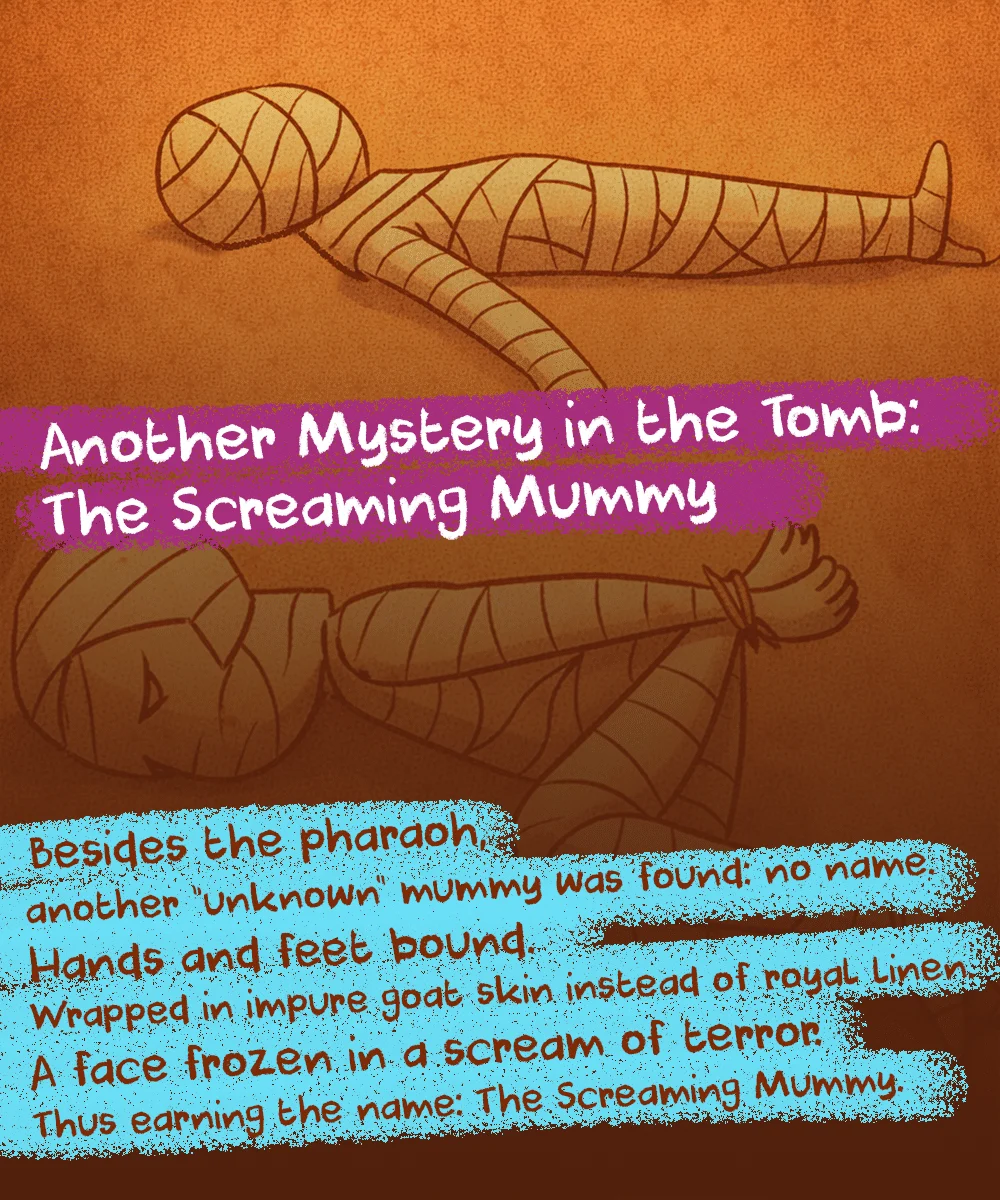 The Screaming Mummy found beside Ramesses III, bound and wrapped in goat skin. Ramesses III Assassination