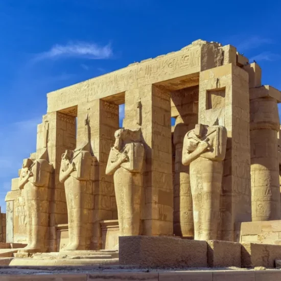 The Ramesseum temple in Luxor