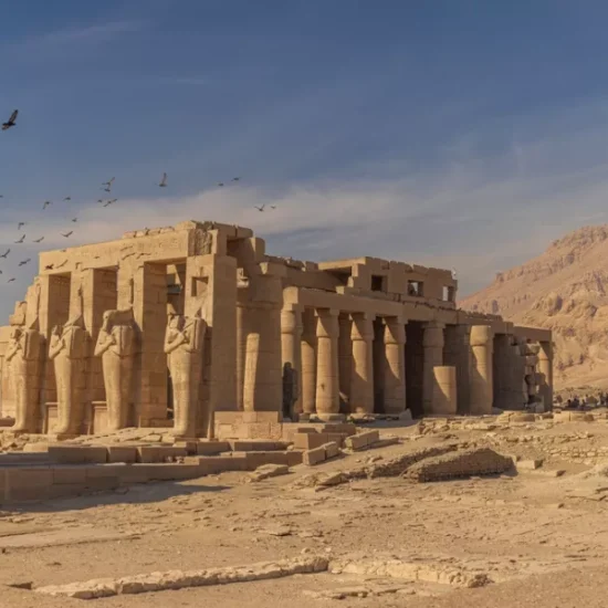 The Ramesseum temple in Luxor