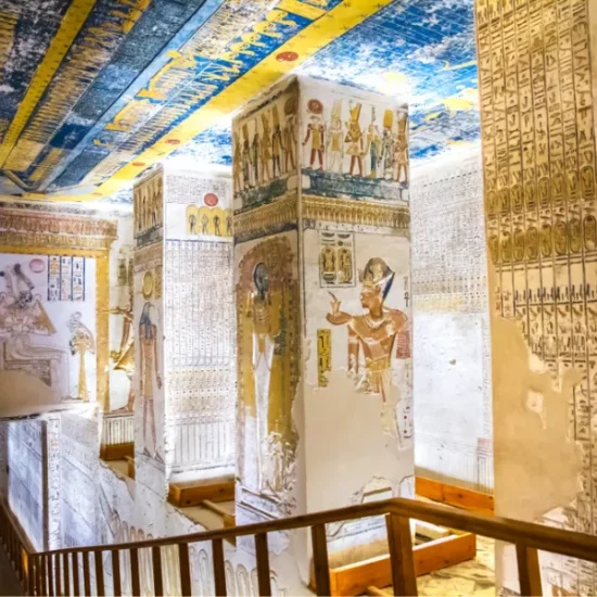 Interior of the Valley of the Kings tombs