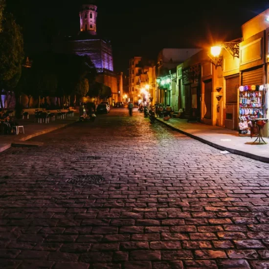Al Muizz Street at night