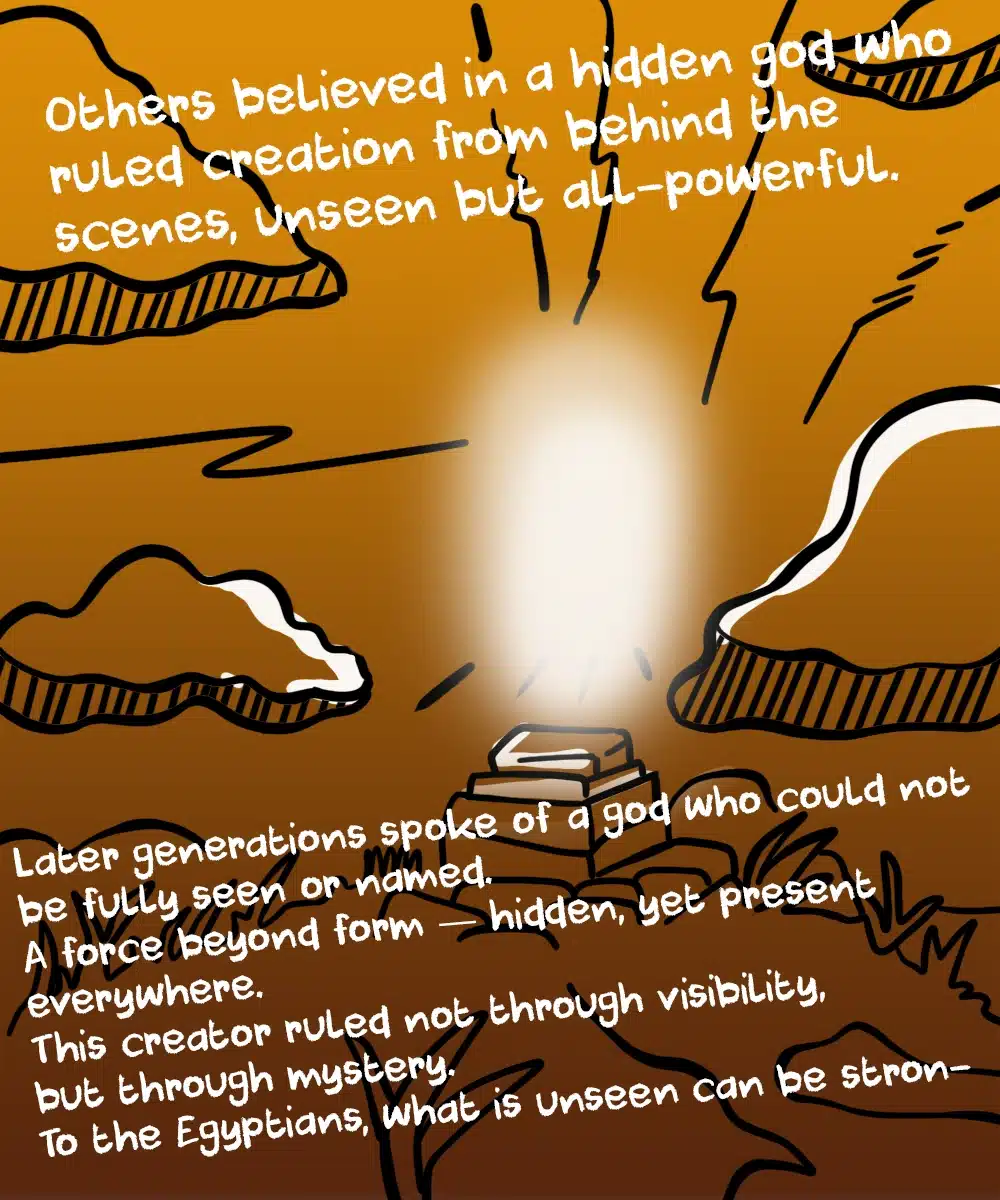 The hidden creator god in ancient Egyptian mythology