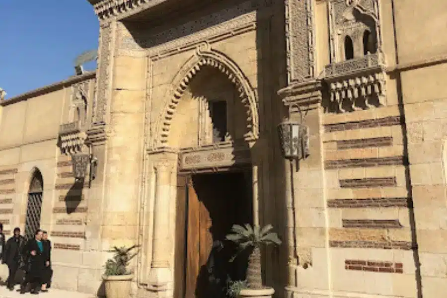 Entrance gate of Ben Ezra Synagogue day