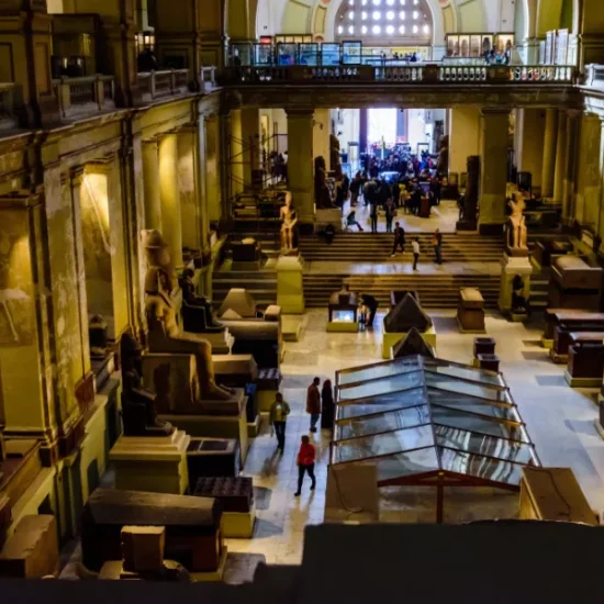 Interior of the Egyptian Museum in Tahrir Square