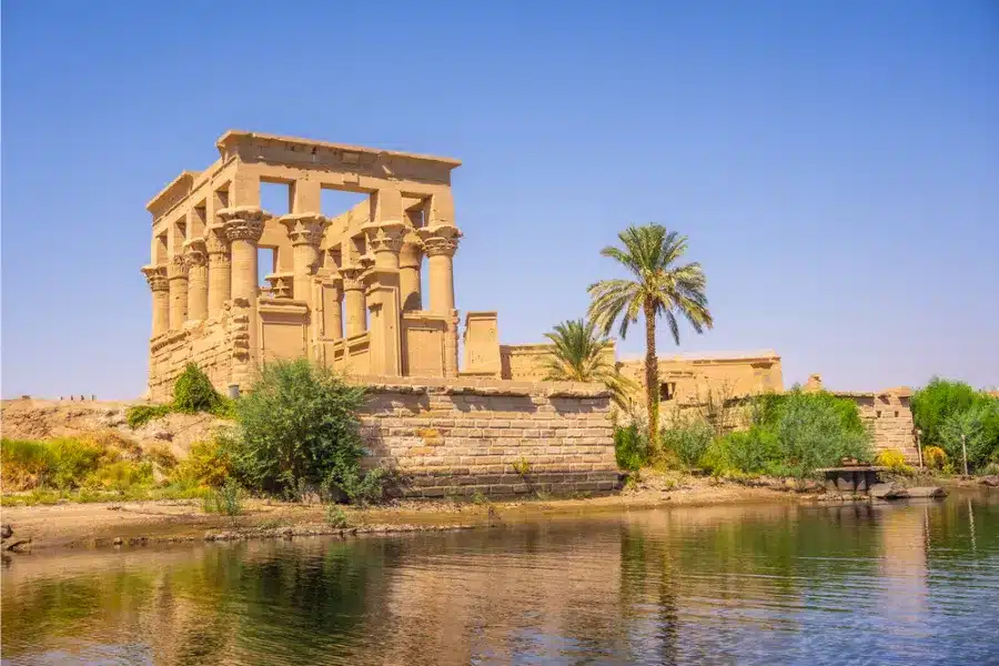 Philae Temple with Nile River