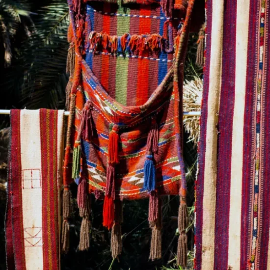 Handmade carpets in Siwa bazaar