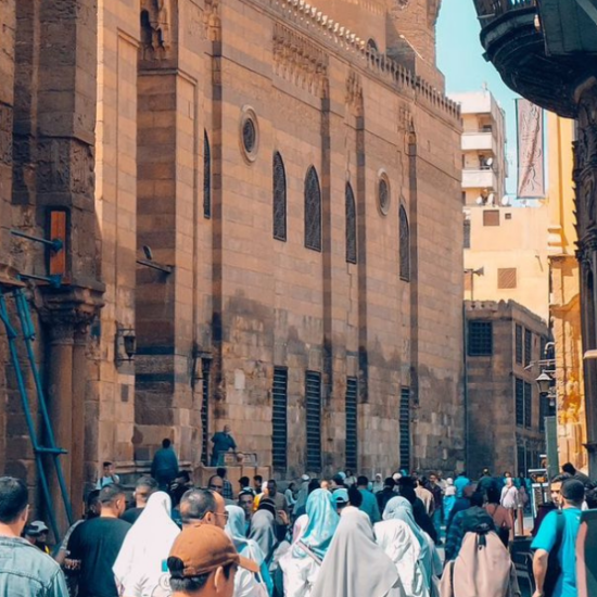 People walking in Al Muizz Street in Cairo a partt of our 6 Days Egypt Tour Package