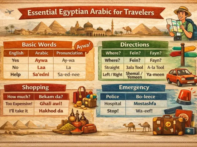 Essential Egyptian Arabic for Travelers – Phrases for Real-Life Situations