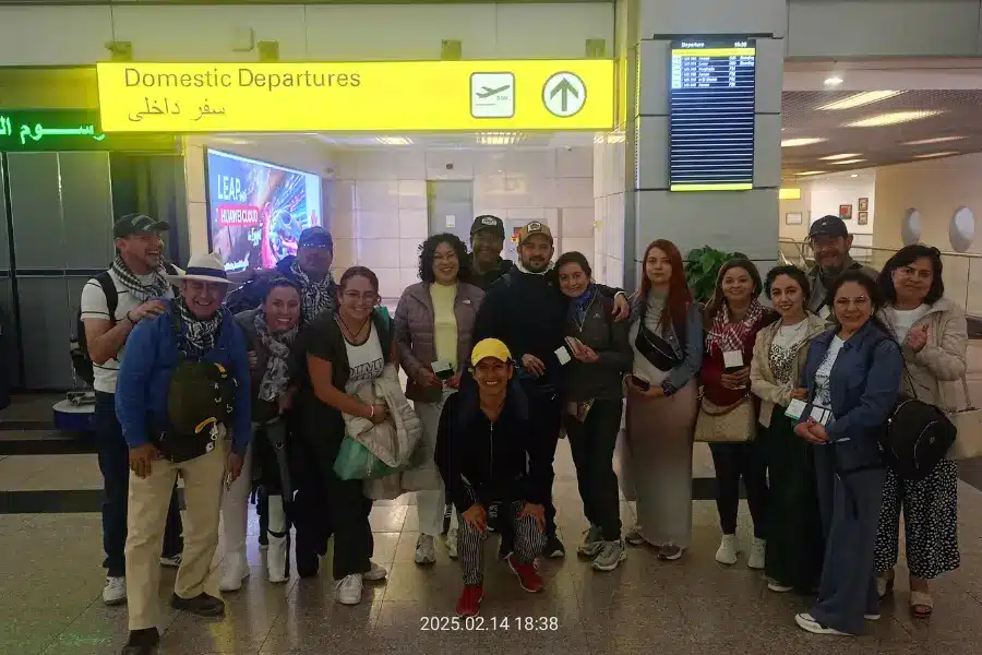 Tourists arriving in Egypt as they begin learning simple Egyptian Arabic phrases for daily communication