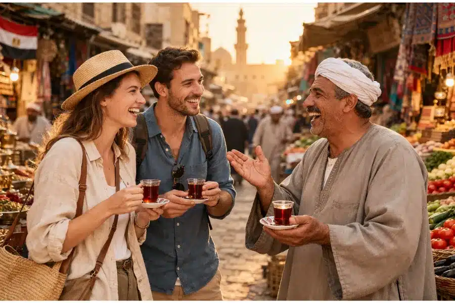 Funny Egyptian Slang words tourists love during conversations in a local Egyptian market