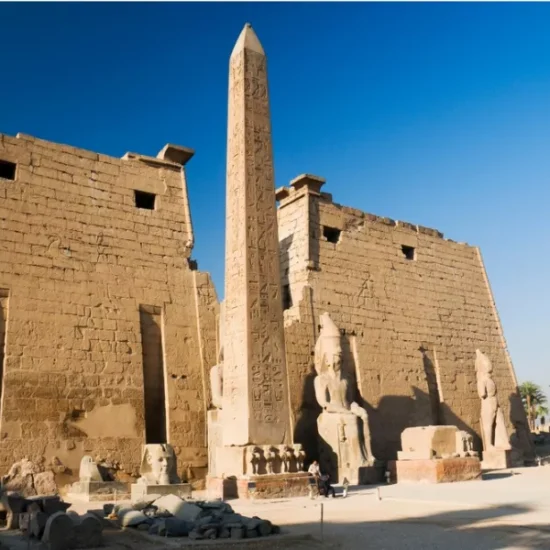 Luxor Temple exterior view during the daytime
