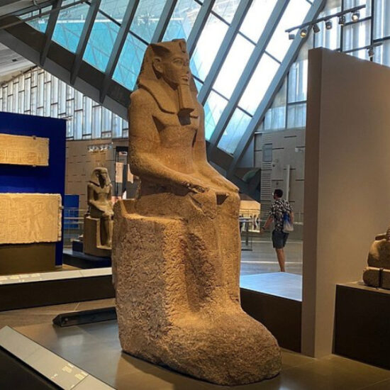 Statue of Ramses II in the Grand Egyptian Museum