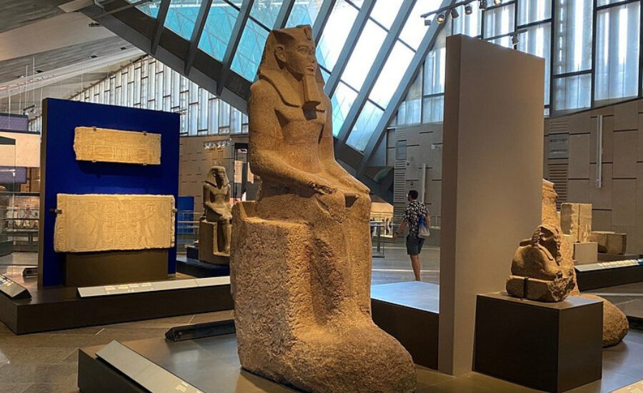 Statue of Ramses II in the Grand Egyptian Museum