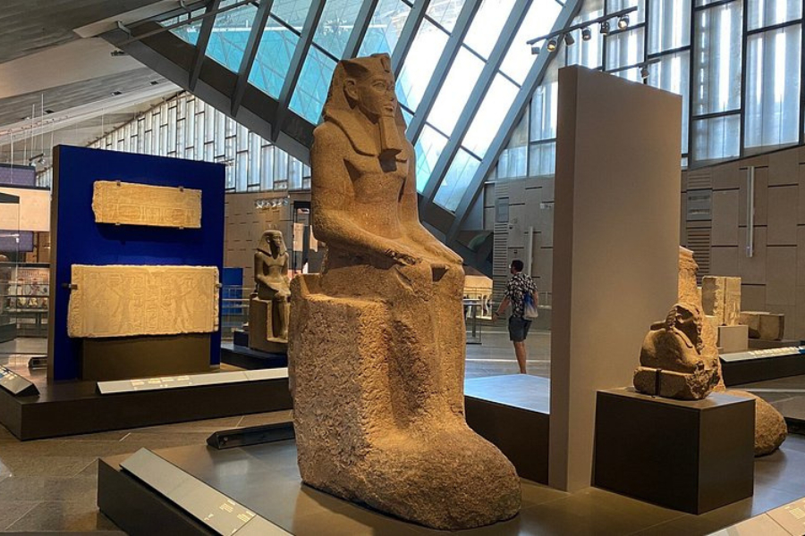 Statue of Ramses II in the Grand Egyptian Museum