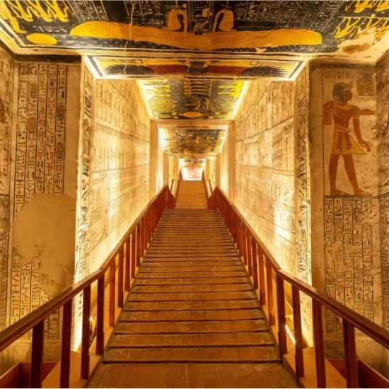 Interior of a tomb in the Valley of the Kings as a part of out 5 Days Budget Nile Cruise Tour