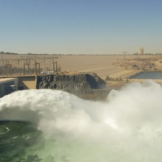 Aswan High Dam on the Nile River