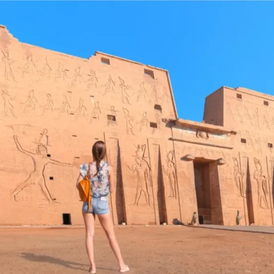 Edfu Temple visit during JAZ Viceroy Nile Cruise itinerary between Luxor and Aswan