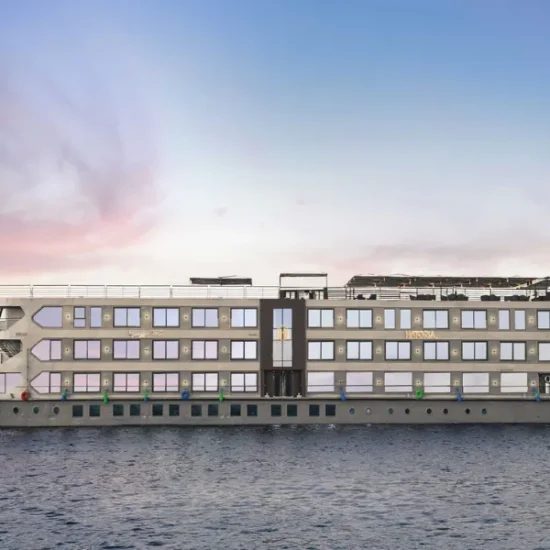 Historia Nile Cruise ship sailing on the Nile River in Egypt