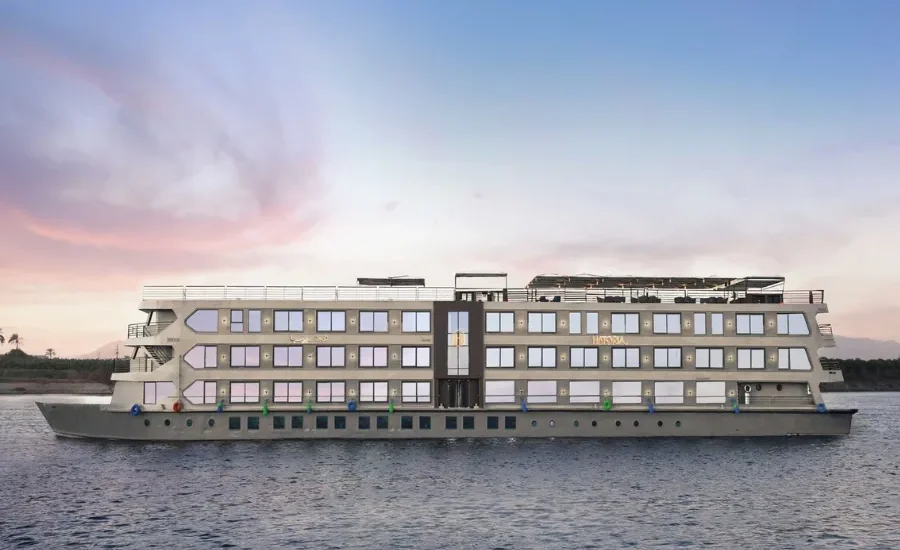 Historia Nile Cruise ship sailing on the Nile River in Egypt