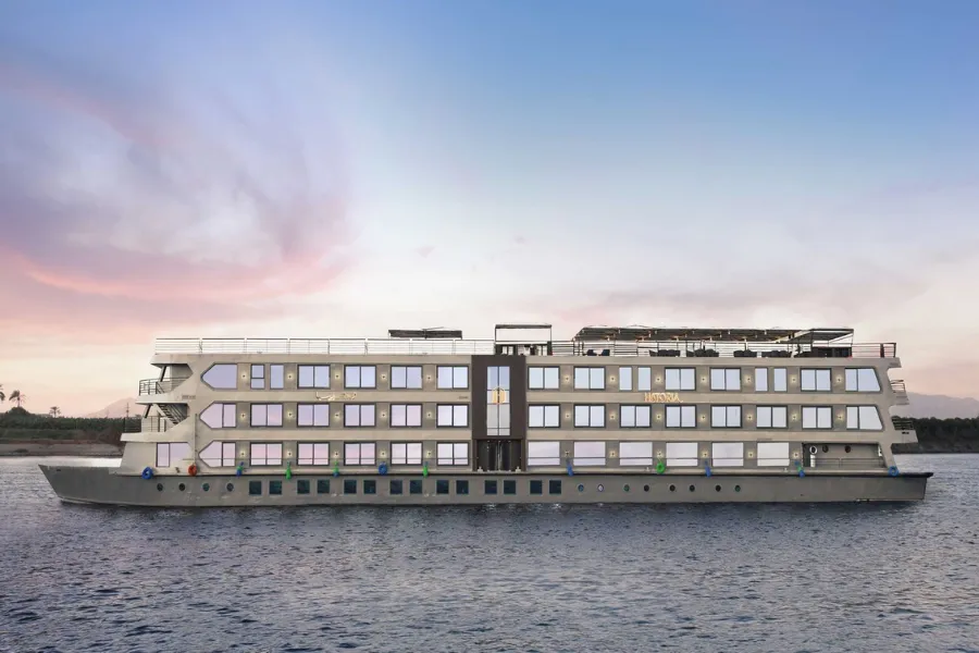Historia Nile Cruise ship sailing on the Nile River in Egypt