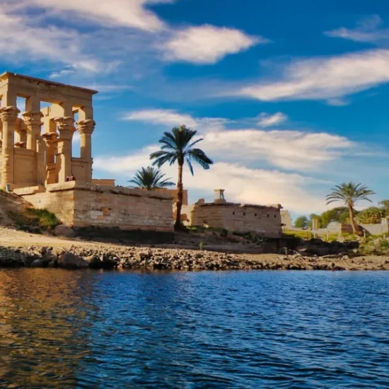 Philae Temple in Aswan on the Nile River