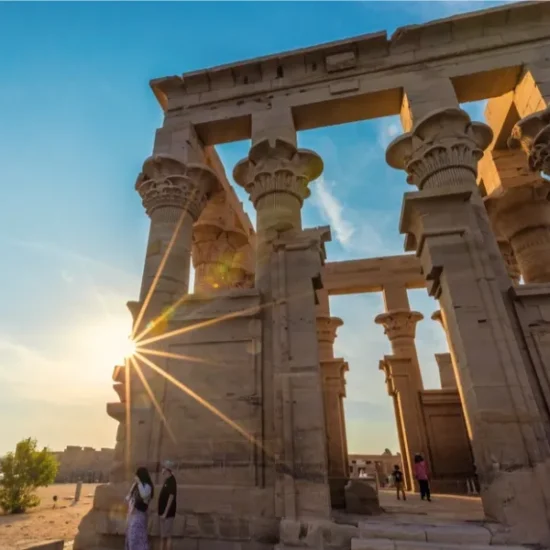 Philae Temple visit during JAZ Viceroy Nile Cruise itinerary in Aswan
