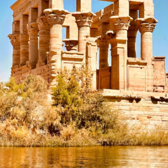 Philae Temple beside the Nile River in Aswan