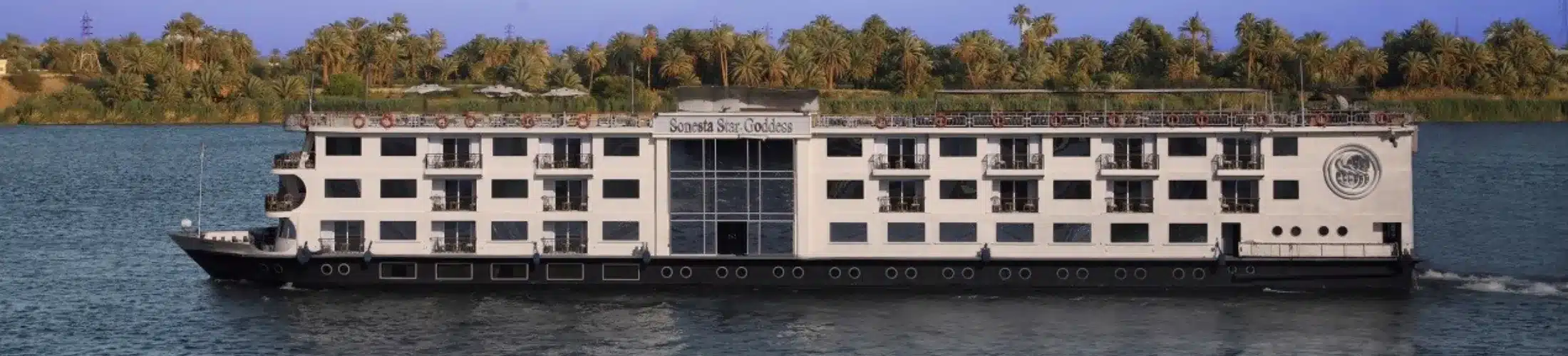 Sonesta Star Goddess Nile Cruise sailing on the Nile River