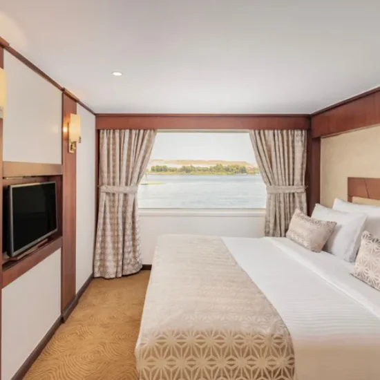 Sonesta Star Goddess Nile Cruise suite with Nile view