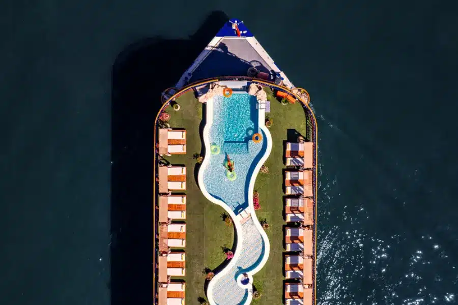 Sonesta Star Goddess Nile Cruise sundeck and swimming pool
