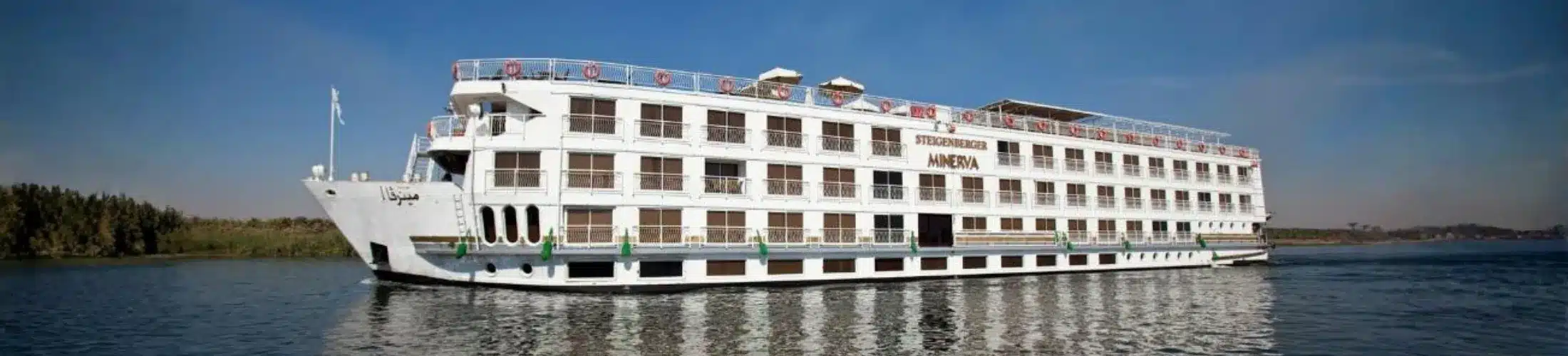 Steigenberger Minerva Nile Cruise sailing between Luxor and Aswan