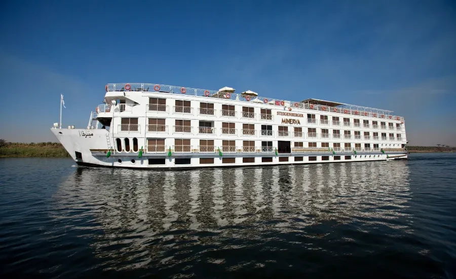 Steigenberger Minerva Nile Cruise sailing on the Nile River