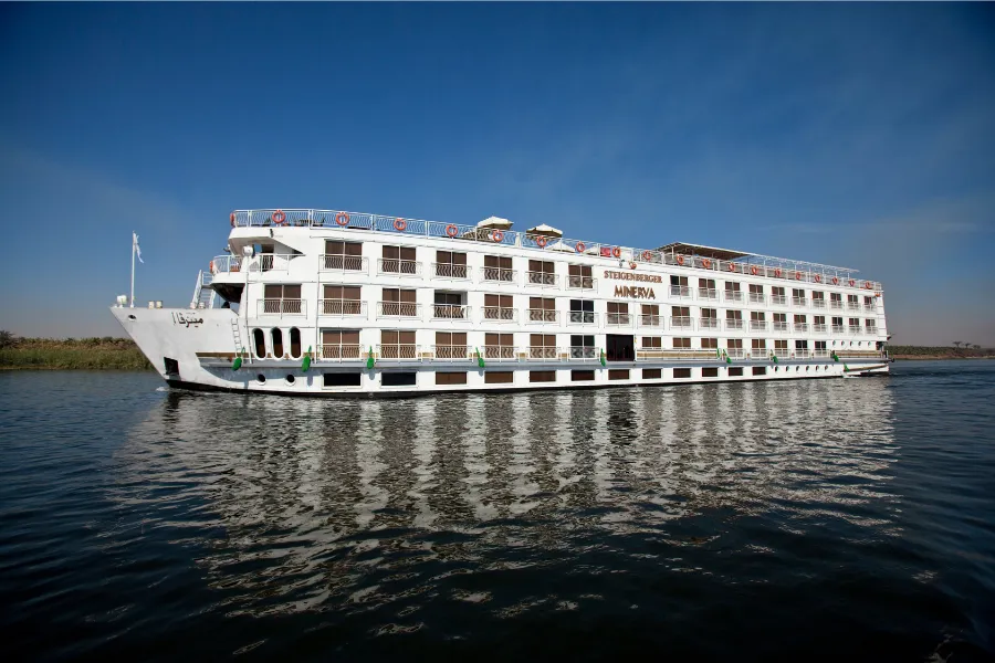 Steigenberger Minerva Nile Cruise sailing on the Nile River