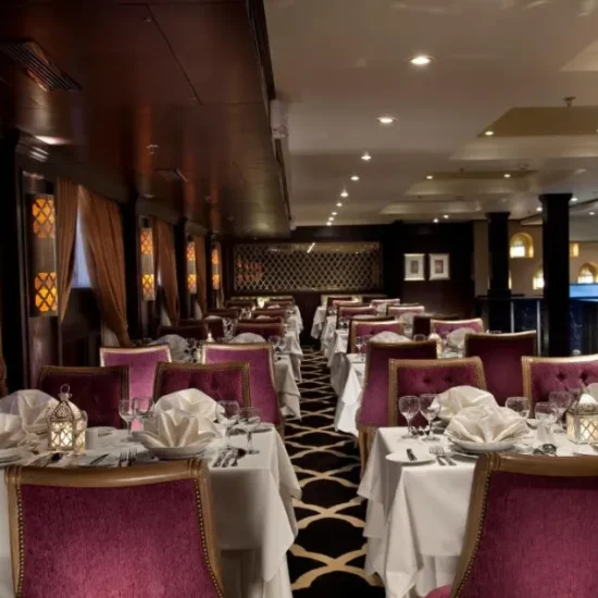 Steigenberger Minerva Nile Cruise restaurant and dining area