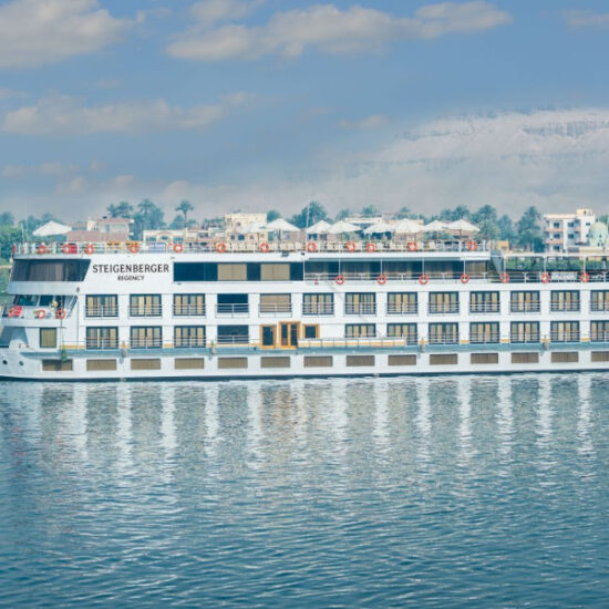 Steigenberger Regency Nile Cruise sailing on the Nile River
