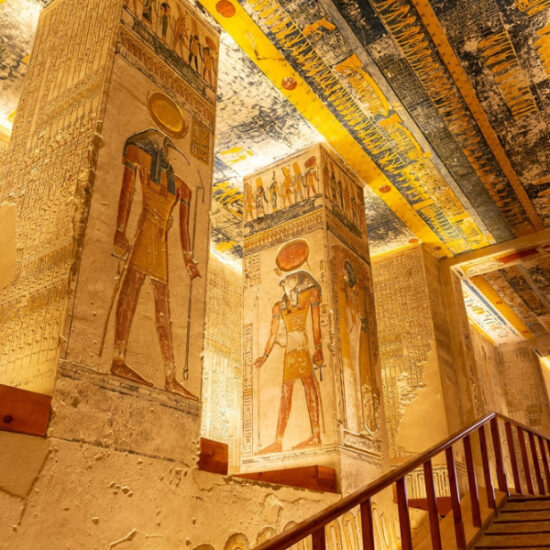 Interior of a royal tomb in the Valley of the Kings